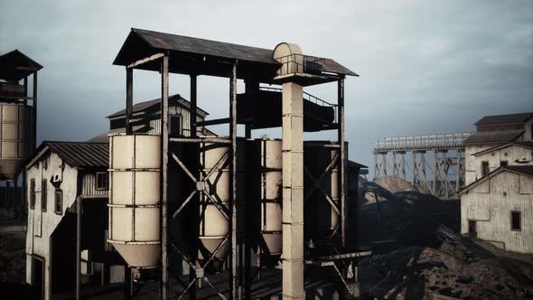 Old Abandoned Welsh Coal Mine Pit Gear