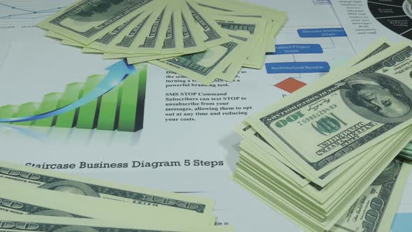 Financial Profit And Business Charts Of A Successful Company