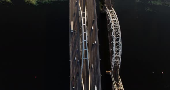 Traffic On Bridge