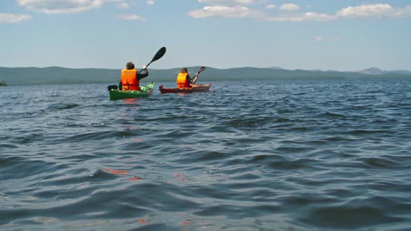 Kayaking in Lake