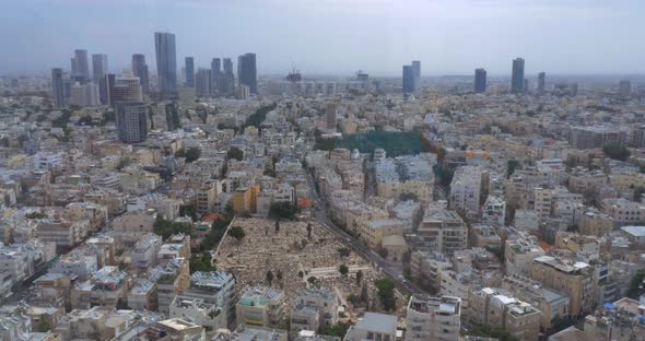 Aerial cityscape of Tel Aviv Architecture of Israel