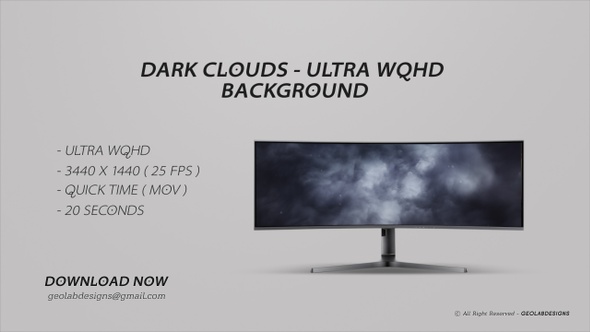 Dark Clouds - Ultra WQHD Background alt