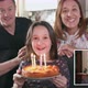 Girl blowing birthday candles - VideoHive Item for Sale