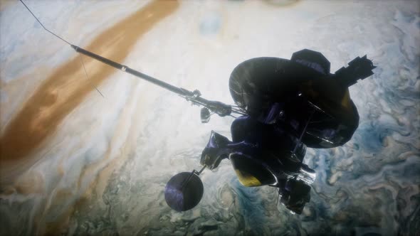 Galileo Spacecraft Orbiting Jupiter alt