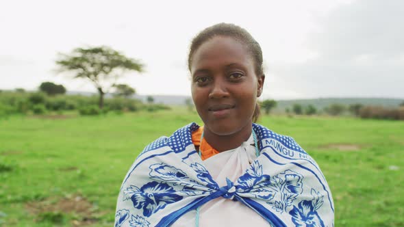 Portrait of a Maasai woman