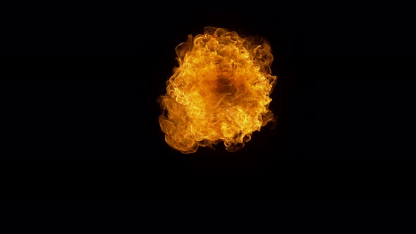Fire Explosion Shooting with High Speed Camera at 1000Fps