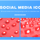 3D Social Media Button Icons Flowing Loops - VideoHive Item for Sale
