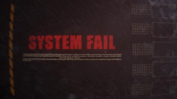 System Failure Warning Alert Signaling on an Old Monitor