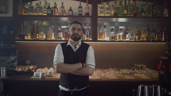 Profession Bartender a Man of Caucasian