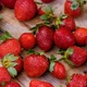 Fresh Strawberries Spinning on Wood - VideoHive Item for Sale