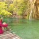 Woman in Plitvice Lakes National Park - VideoHive Item for Sale