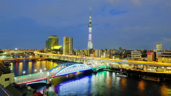 Cityscape of Tokyo skyline