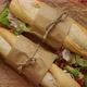 Tasty Homemade Sandwiches Baguettes with Various Healthy Ingredients - VideoHive Item for Sale
