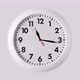 White round wall clock with animated arrows, Last hour before midnight - VideoHive Item for Sale
