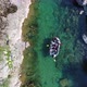 Aerial shot of a group of people enjoying in a rafting tour - VideoHive Item for Sale