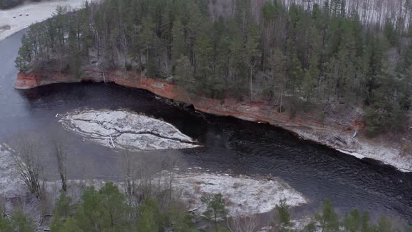 Aerial View of River