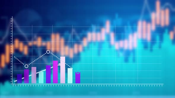 Financial chart bars