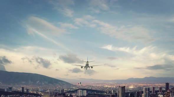 Airplane Landing Mexico