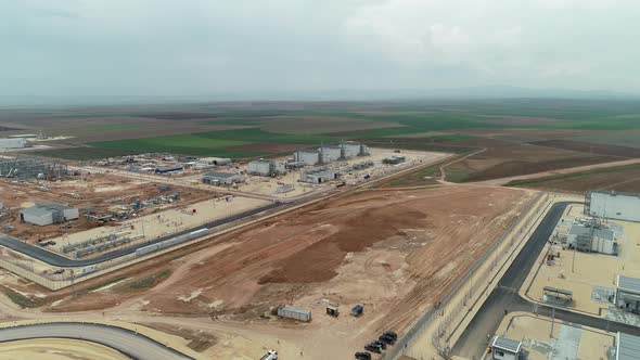 Construction Site Empty Field Aerial View 5 alt