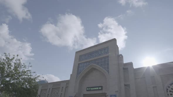 Historic Buildings Bukhara City of Uzbekistan. Time Lapse.