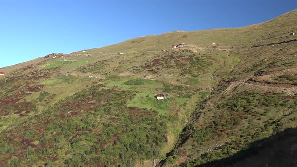 Highland Houses in Alpine Meadows Above Treeline