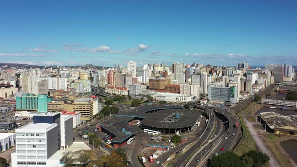 Porto Alegre Rio Grande do Sul Brazil. Downtown of coast city.