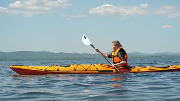 Couple on Kayaking Adventure