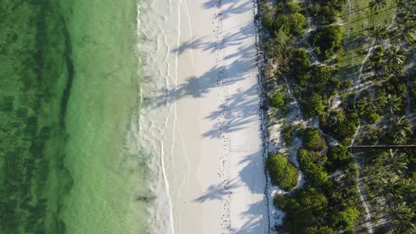 Ocean Near the Coast of Zanzibar Tanzania