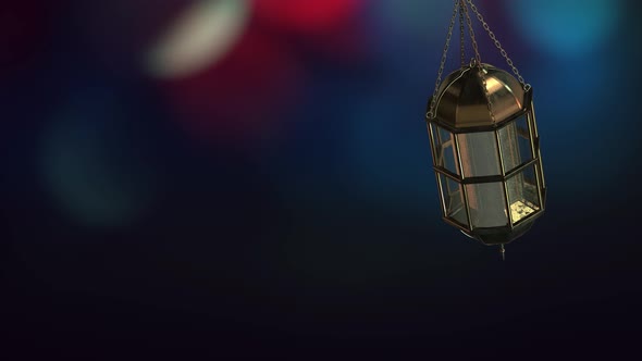 Hanging Lantern With A Moving Background 5