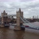 Drone View of Tower Bridge in London in August - VideoHive Item for Sale