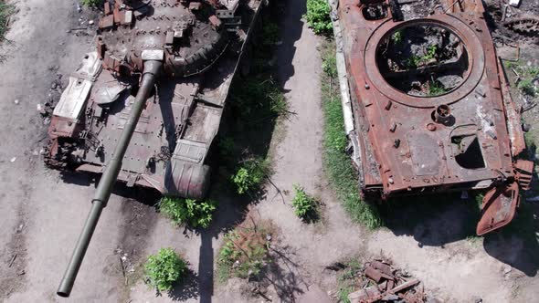 Destroyed Russian Military Equipment During the War in Ukraine