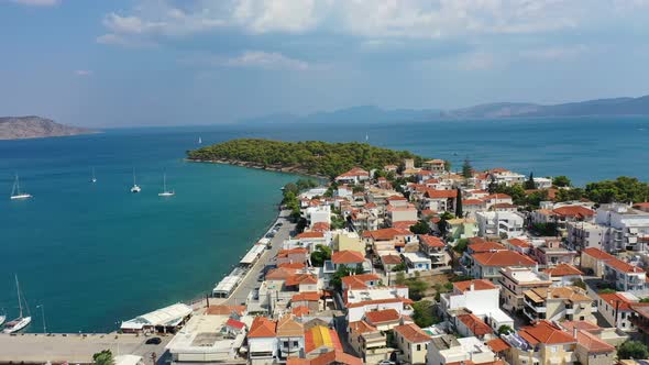 Aerial View of Ermioni Greece  Drone Videography