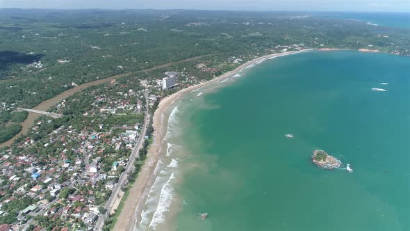 High Flyover Tropical Coast