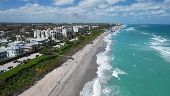 South Florida Coastline - Aerial View