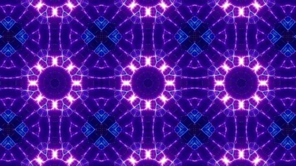 Vj Purple Kaleidoscope Light Loop 4K 15