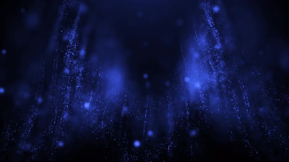 Blue Glitter Space Background 4k 03