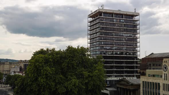 Time lapse of an office block in Bristol UK.