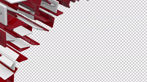 White And Red Broadcast Transition 4K alt