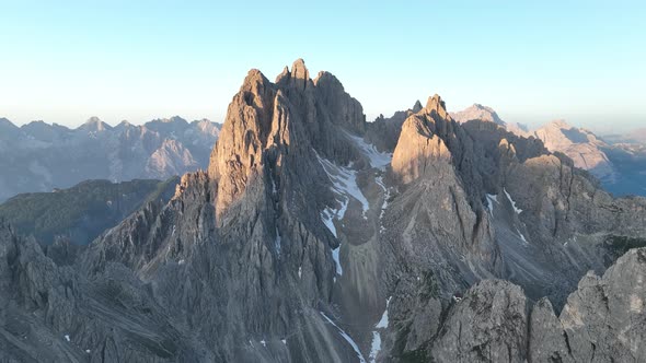 Beautiful Morning at Tre Cime di Lavaredo mountains