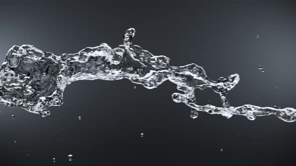 Super Slow Motion Shot of Spiral Water Splash at 1000Fps alt