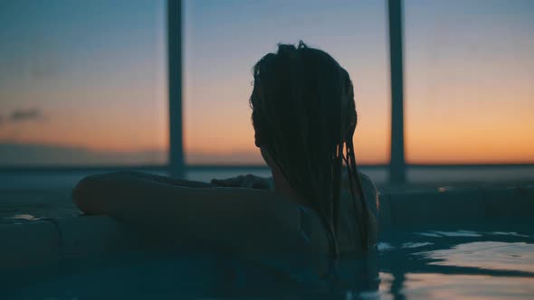 Girl In The Swimming Pool