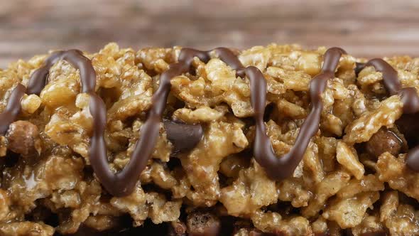 Tasty protein bars. Healthy snack