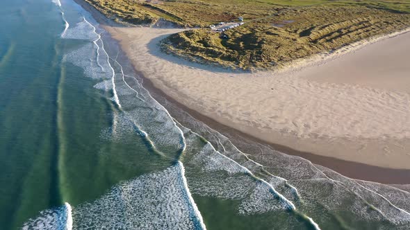 Aerial View of Dunfanaghy in County Donegal  Ireland