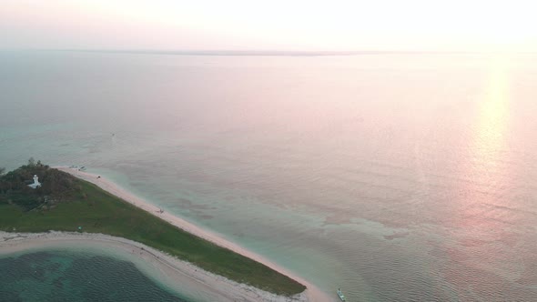 Roation over enmedio Island in veracruz, mexico