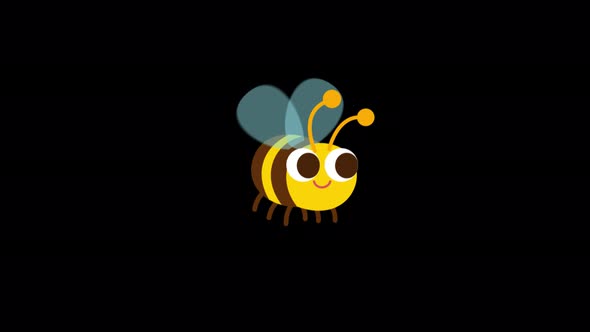 Honey Bee Flying 4K