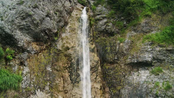 Shot of a waterfall in Theti National park in Albania
