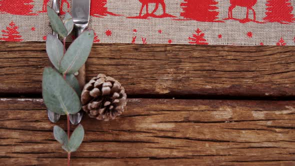 Various cutlery on wooden table 4k