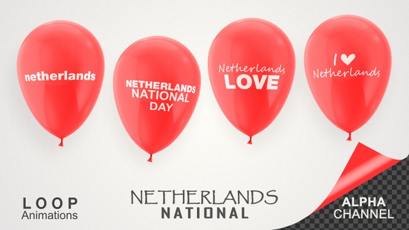 Netherlands National Day Celebration Balloons