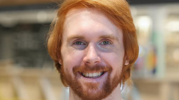 Smiling Redhead Beard Man