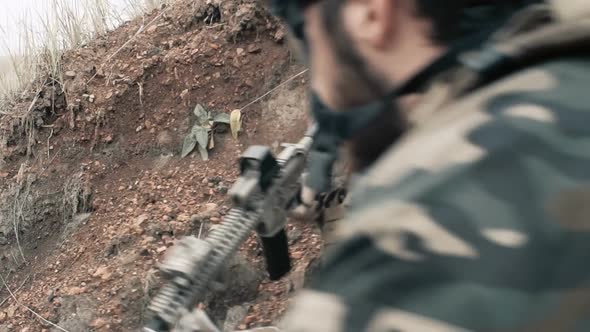 Soldiers in Trench 